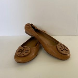 Tory Burch Minnie Leather Ballet Flats